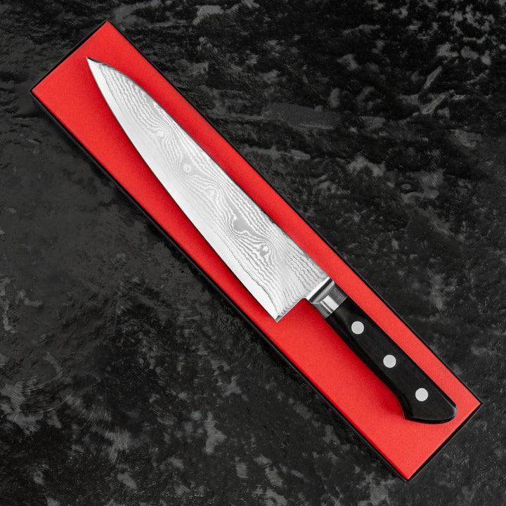 Gyuto 21 cm Kanetsune 100 Damascus VG-10