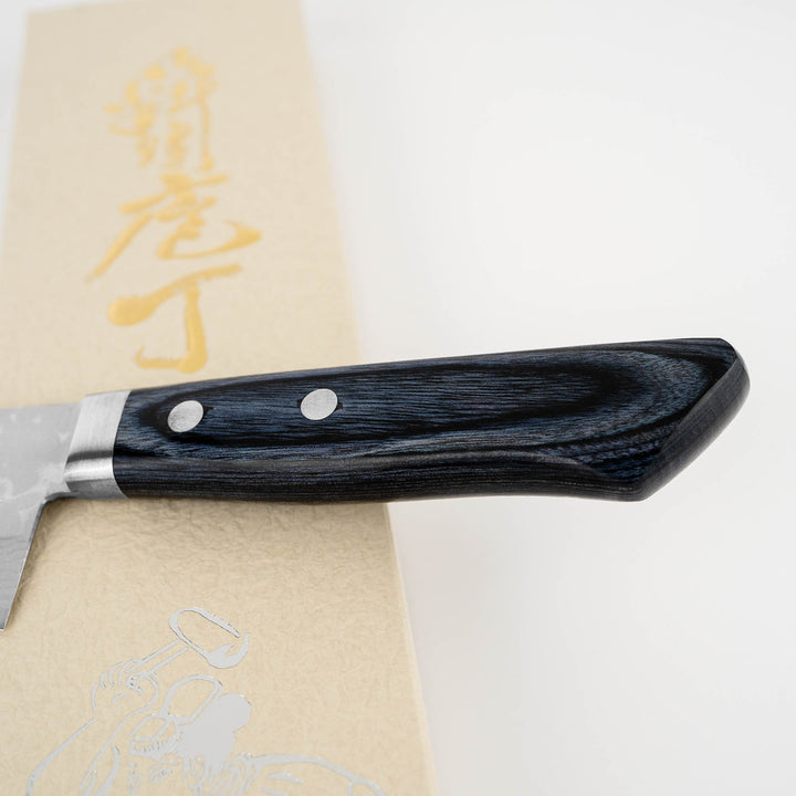 Santoku 17 cm Kunio Masutani Blue Damascus VG-10