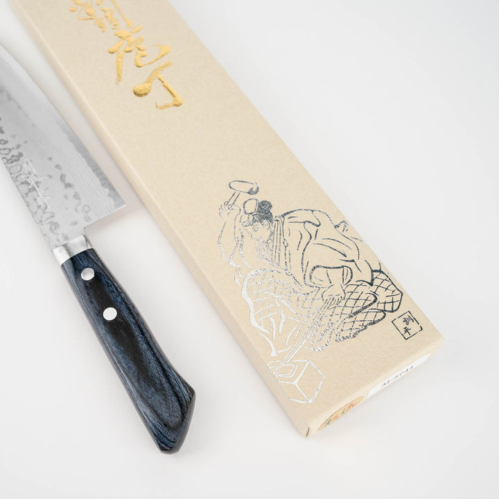 Santoku 17 cm Kunio Masutani Blue Damascus VG-10