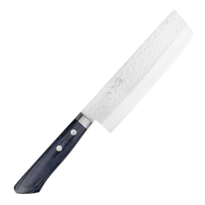 Nakiri 16,5 cm Kunio Masutani Hammered Blue Damascus VG-10