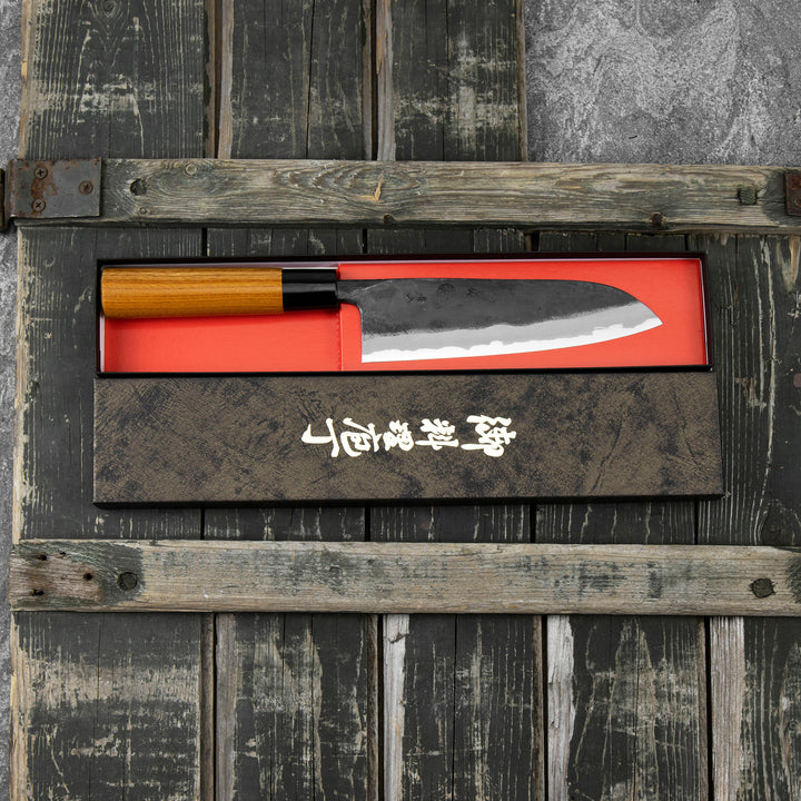 Santoku 17 cm Kyohei Aogami#2/Iron