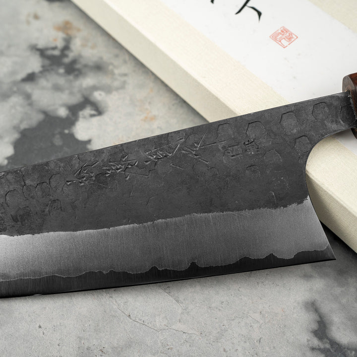 Gyuto 20 cm Matsubara Kurouchi Hammered Shirogami#1/SS