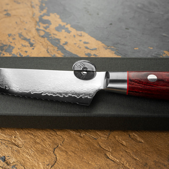 Bread Knife 16 cm Mcusta Zanmai Pro Flame Damascus VG-10