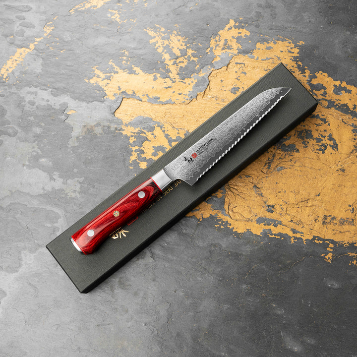 Bread Knife 16 cm Mcusta Zanmai Pro Flame Damascus VG-10