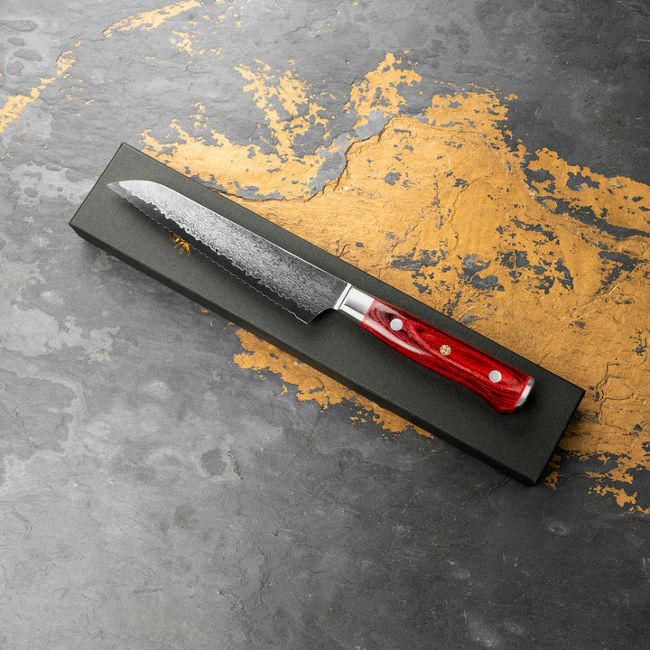 Bread Knife 16 cm Mcusta Zanmai Pro Flame Damascus VG-10