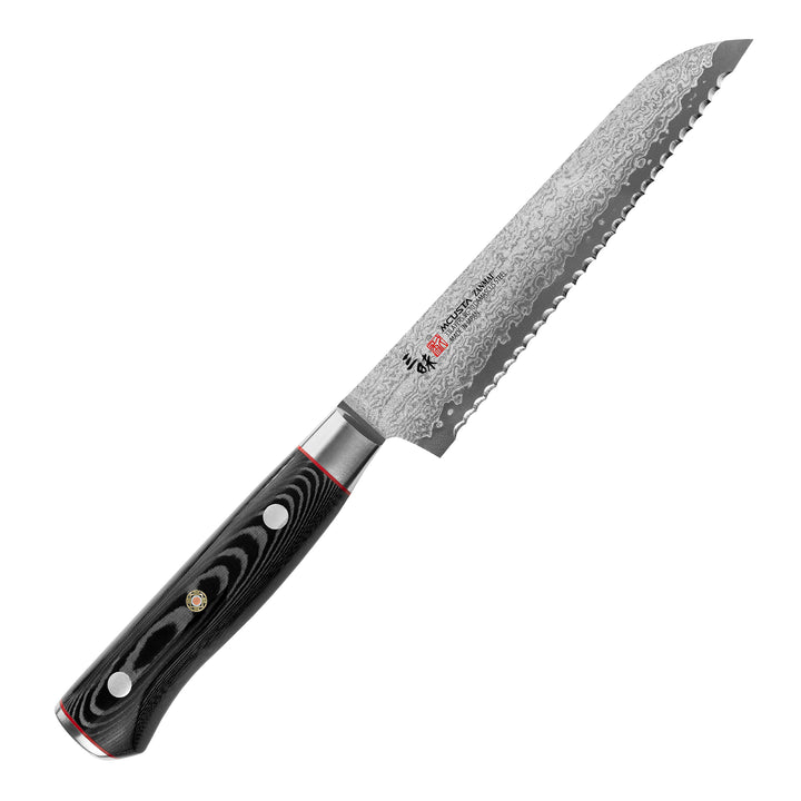 Bread Knife 16,5 cm Mcusta Zanmai Pro Zebra Damascus VG-10