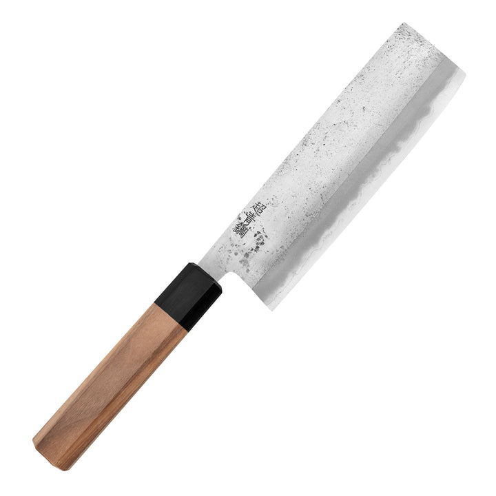 Nakiri 16,5 cm Motokyuuichi Hammer Polish Aogami Super/Iron