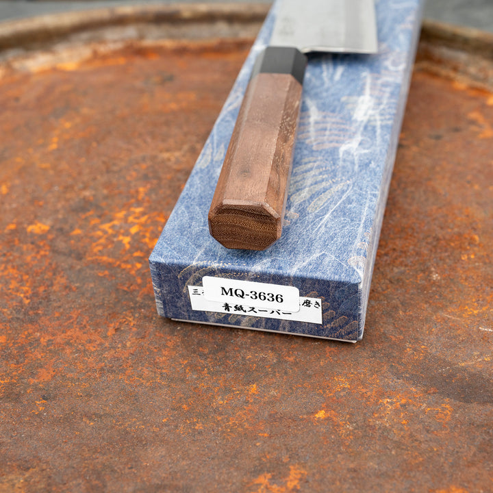 Santoku 16,5 cm Motokyuuichi Hammer Polish Aogami Super/Iron