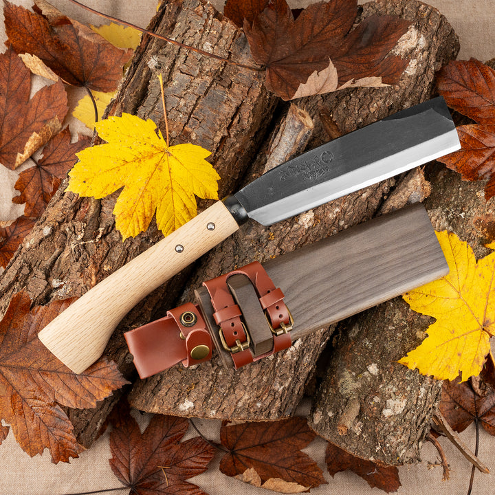 Outdoor Knife 18 cm Hatchet Mutsumi Hinoura SK-5 + Saya