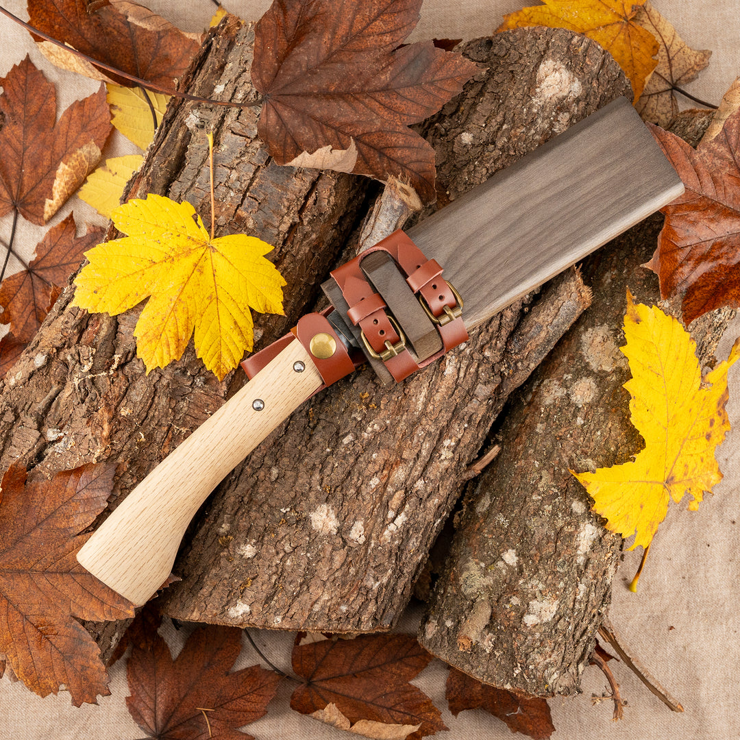 Outdoor Knife 18 cm Hatchet Mutsumi Hinoura SK-5 + Saya