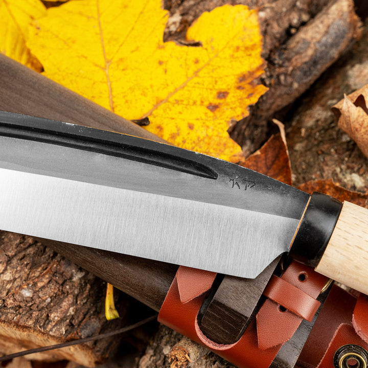 Outdoor Knife 18 cm Hatchet Mutsumi Hinoura SK-5 + Saya