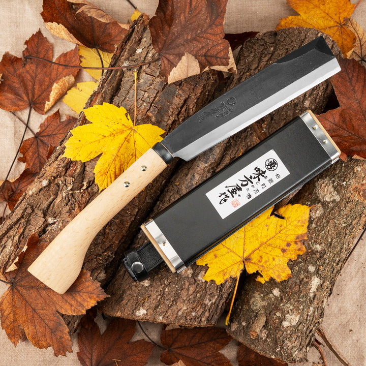 Outdoor Knife 21 cm Hatchet Mutsumi Hinoura SK-5 + Saya
