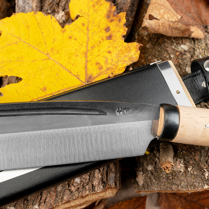 Outdoor Knife 21 cm Hatchet Mutsumi Hinoura SK-5 + Saya