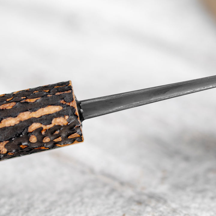 Kiritsuke Gyuto 21 cm Naoki Mazaki Hon-Sanmai Damascus Wootz  Aogami#1/Iron