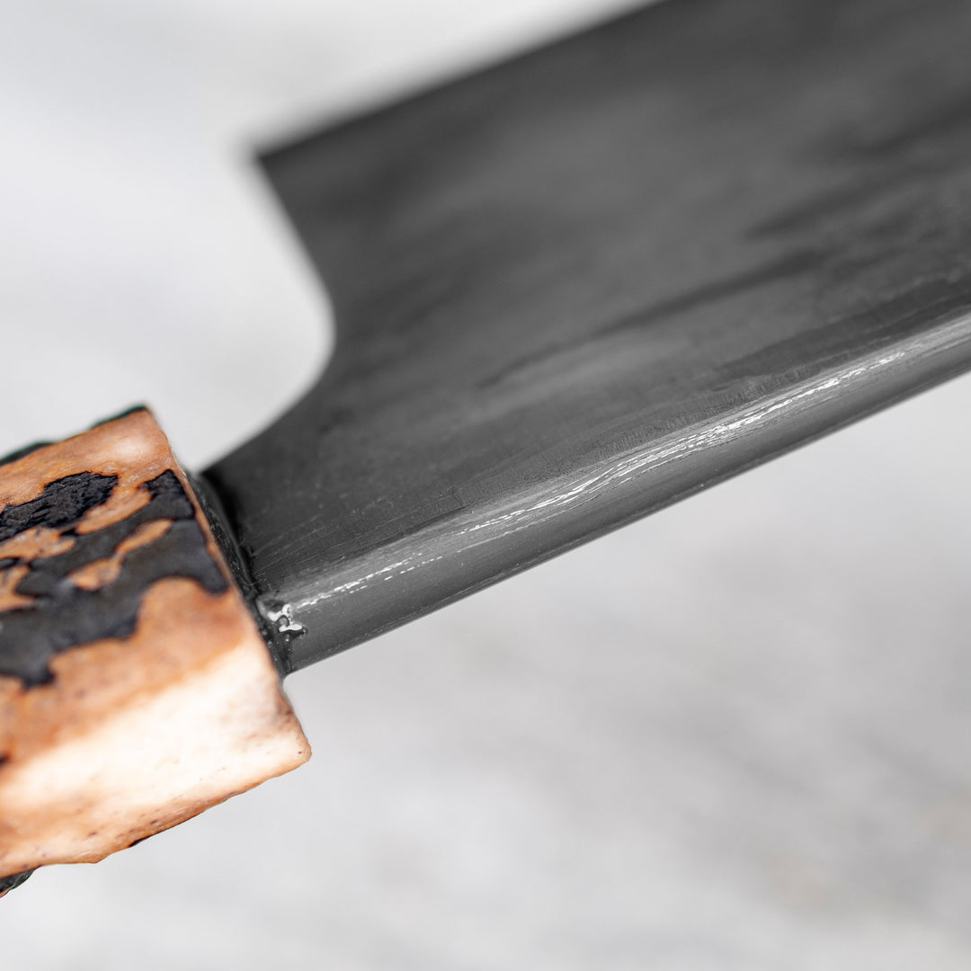 Kiritsuke Gyuto 21 cm Naoki Mazaki Hon-Sanmai Wootz  Damascus Aogami Super/Iron