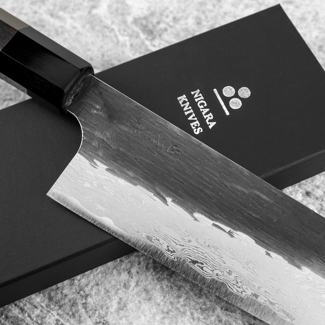 Santoku 17 cm Nigara Hamono Kurouchi VG-XEOS