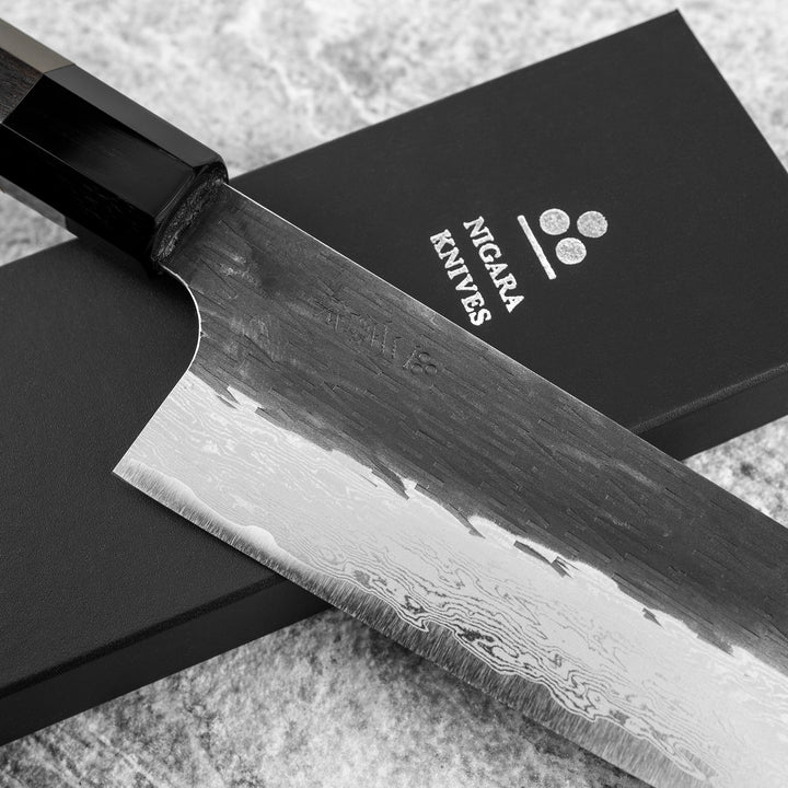 Santoku 17 cm Nigara Hamono Kurouchi VG-XEOS