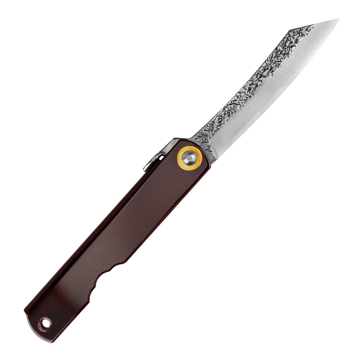 Pocket Knife 7,5 cm Higonokami Kanekoma Kurenai Red Urushi VG-10