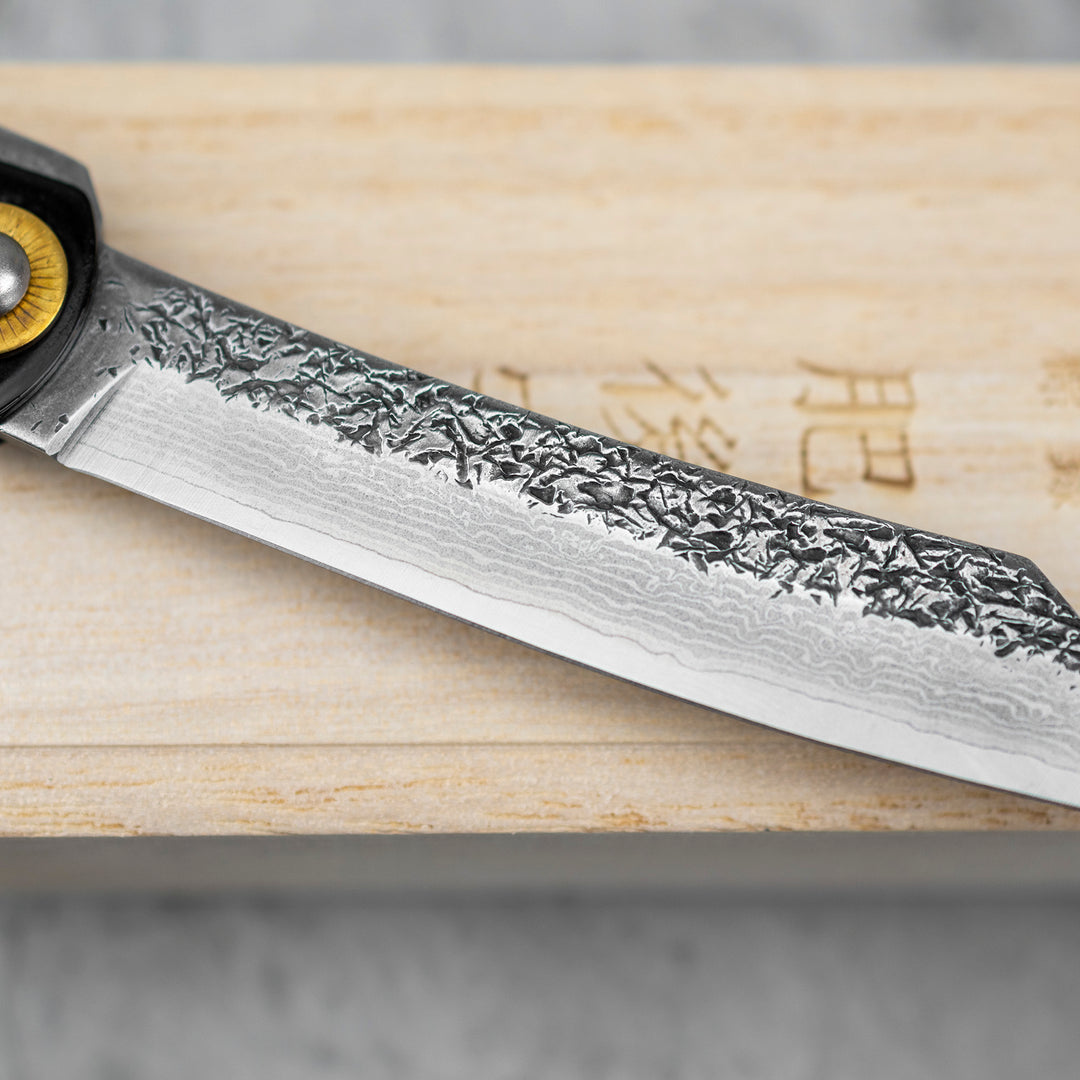 Pocket Knife 7,5 cm Higonokami Kanekoma Momiji Urushi VG-10
