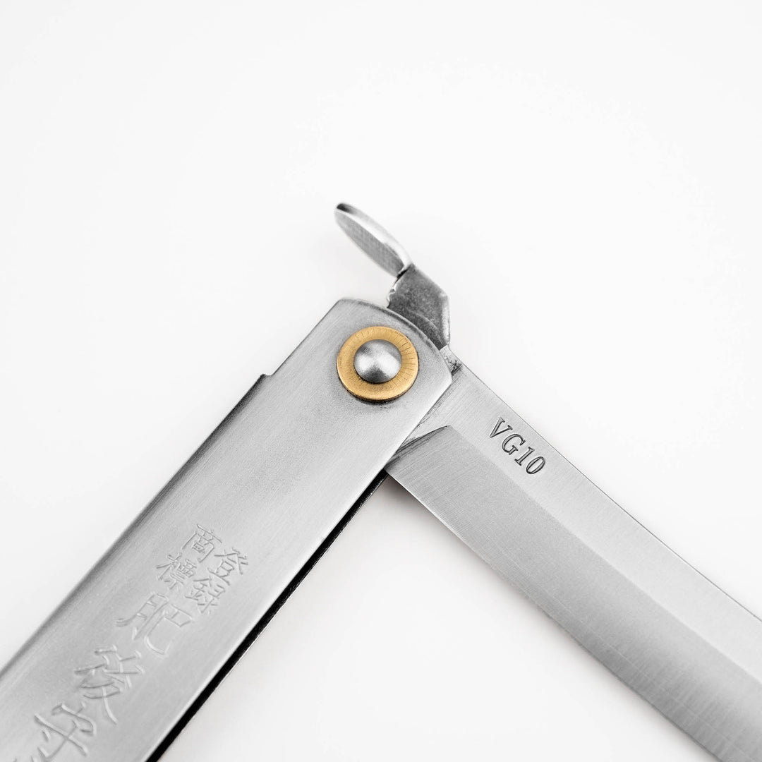 Folding Knife 9 cm Higonokami Kanekoma Silver VG-10