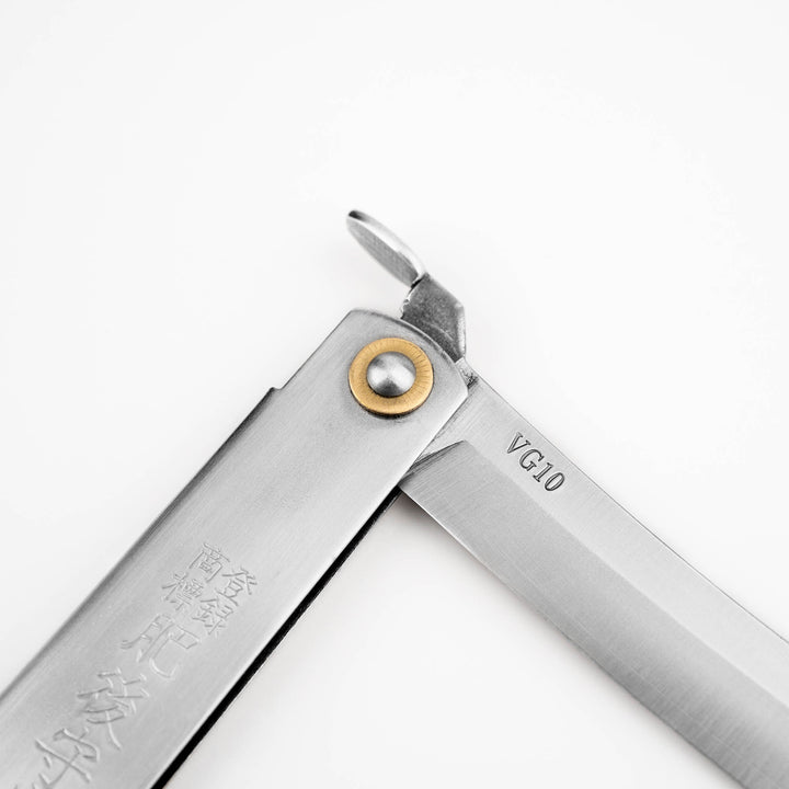 Folding Knife 9 cm Higonokami Kanekoma Silver VG-10
