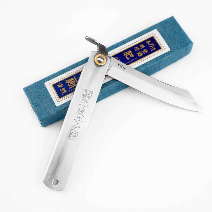 Folding Knife 9 cm Higonokami Kanekoma Silver VG-10