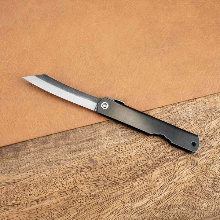 Folding Knife Higonokami Type Black Kurouchi M SK-5/Iron