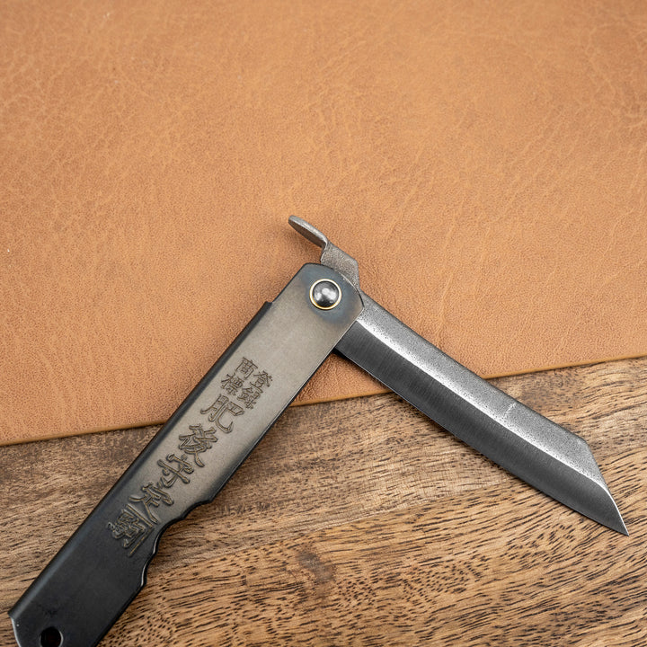 Folding Knife Higonokami Type Black Kurouchi M SK-5/Iron