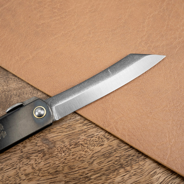 Folding Knife Higonokami Type Black Kurouchi S SK-5/Iron