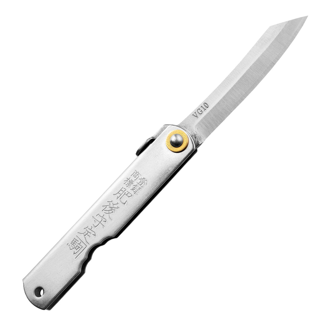 Folding Knife Higonokami Type Silver L VG-10