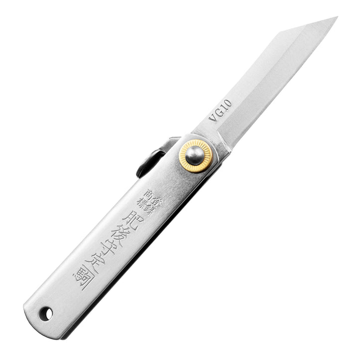 Folding Knife Higonokami Type Silver M VG-10