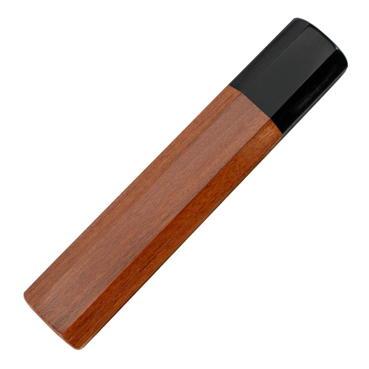 Octagonal African Rosewood / Buffalo Horn Handle for a Santoku/Gyuto Knife