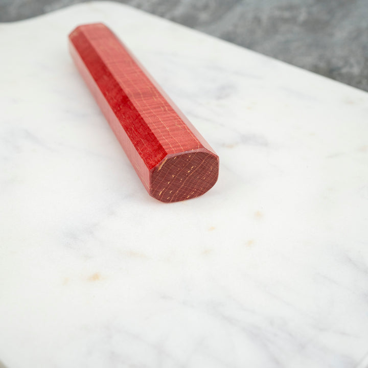 Octagonal Handle Stabilized Wood Red for Santoku/Gyuto Knife