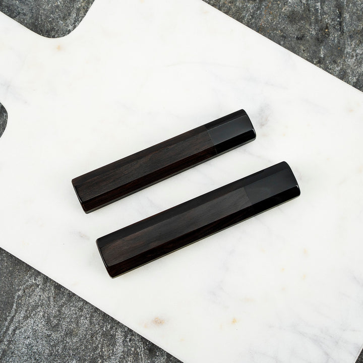 Octagonal Ebony/Buffalo Horn Handle for a Petty Knife
