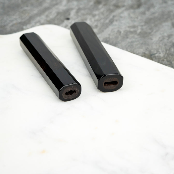Octagonal Ebony/Buffalo Horn Handle for a Petty Knife