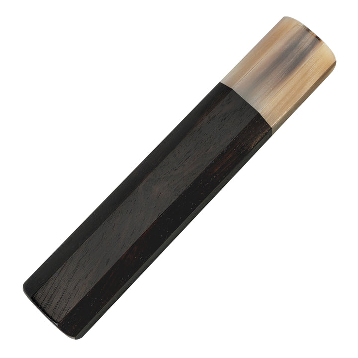 Octagonal Ebony/Buffalo Horn Handle for a Santoku/Gyuto Knife