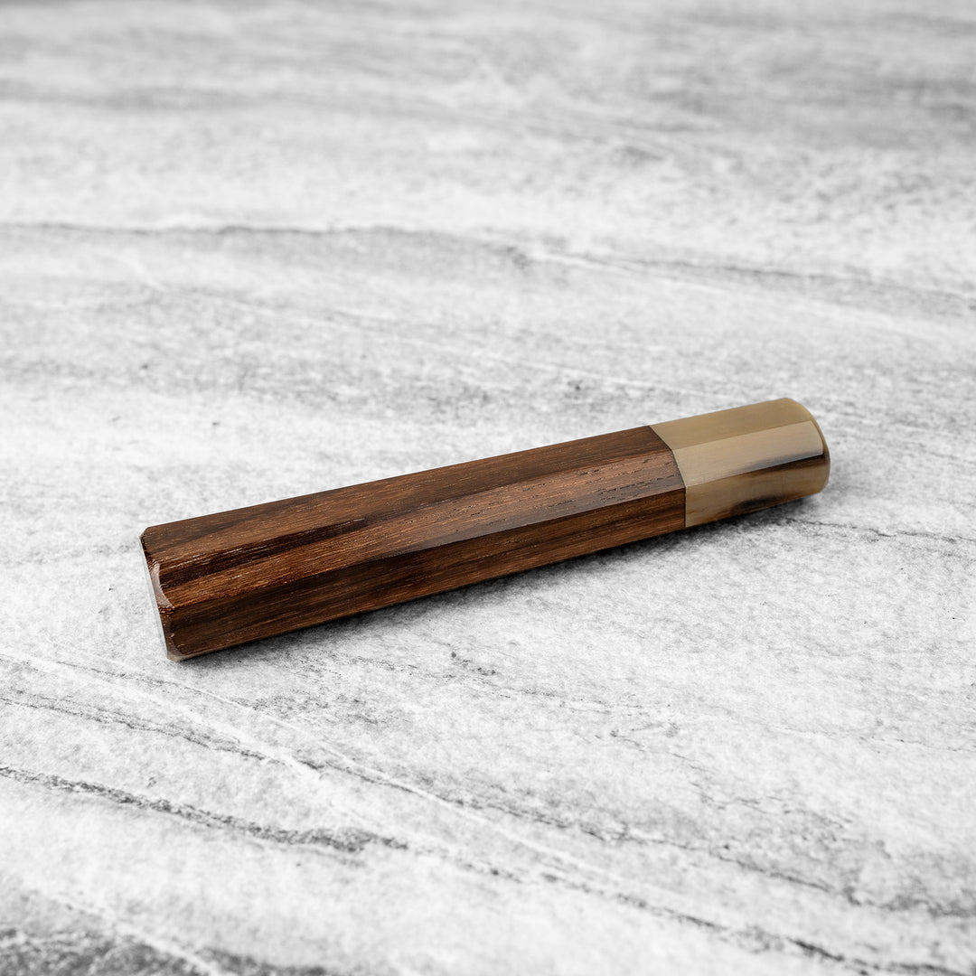 Octagonal Handle Rosewood/Buffalo Horn L 14 cm