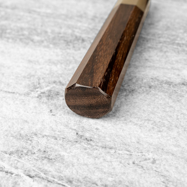 Octagonal Handle Rosewood/Buffalo Horn L 14 cm