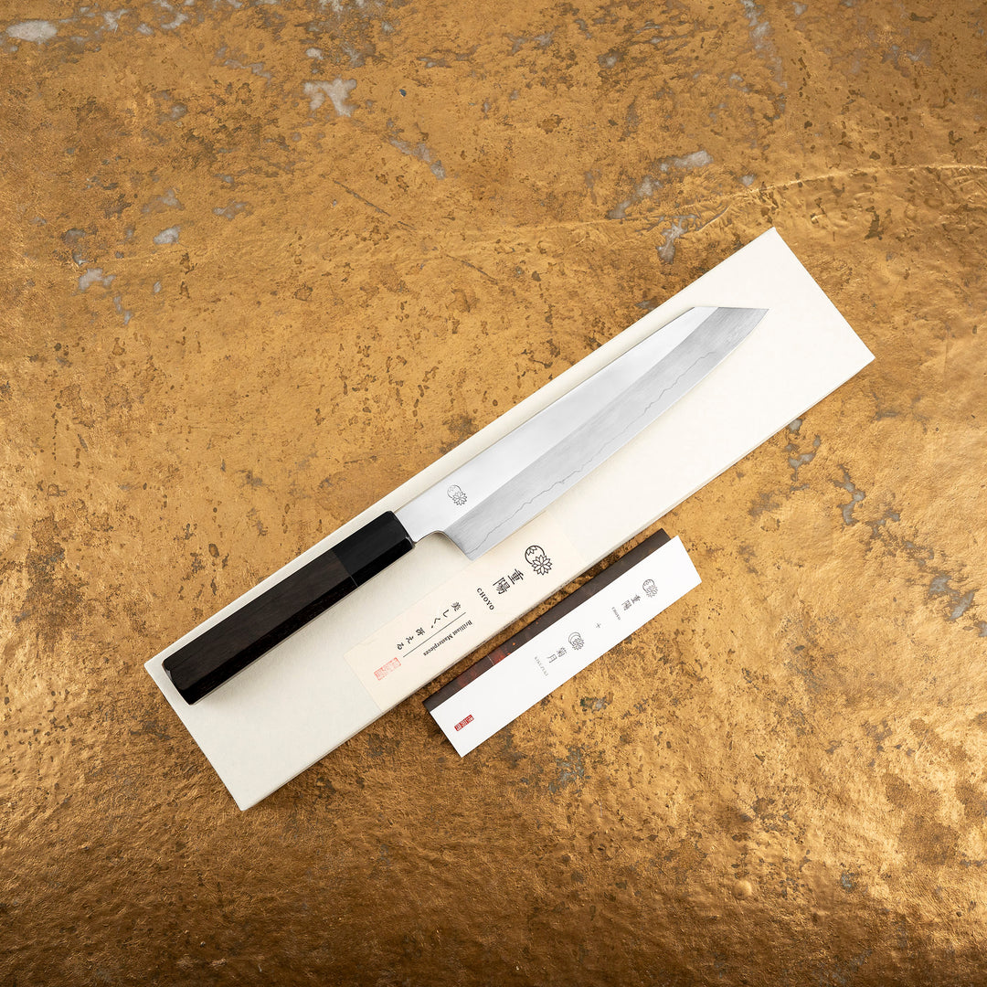 Kiritsuke Gyuto 19,5 cm Sakai Kikumori Choyo Mirror Finish Silver#3