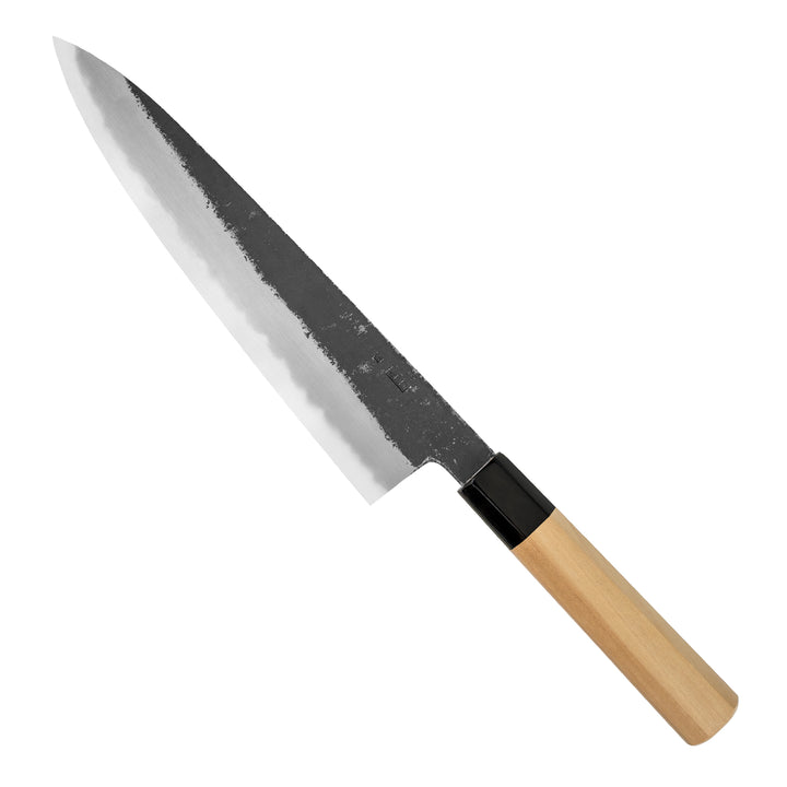 Gyuto 23 cm Sakai Kikumori Kikuzuki Kurouchi Shirogami#2/Iron
