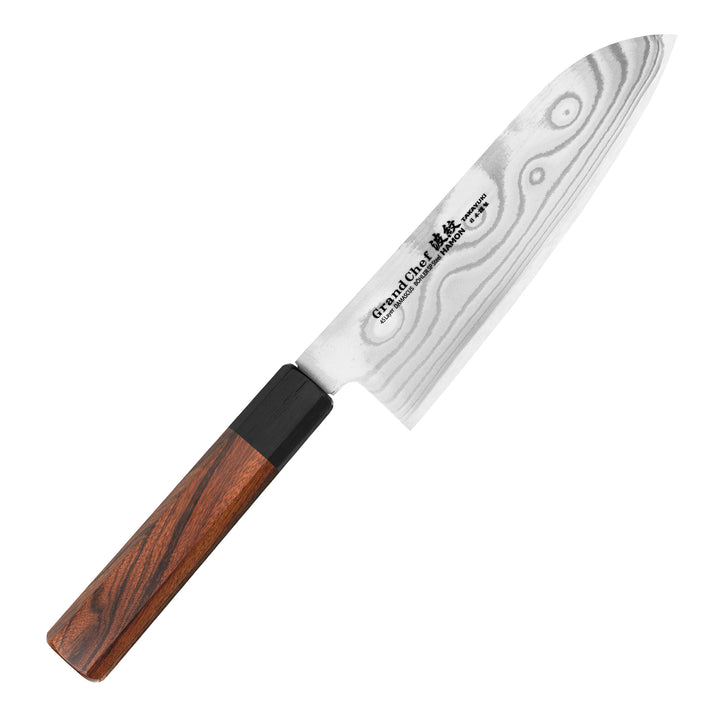 Santoku 18 cm Sakai Takayuki GrandChef Damascus Bohler N685