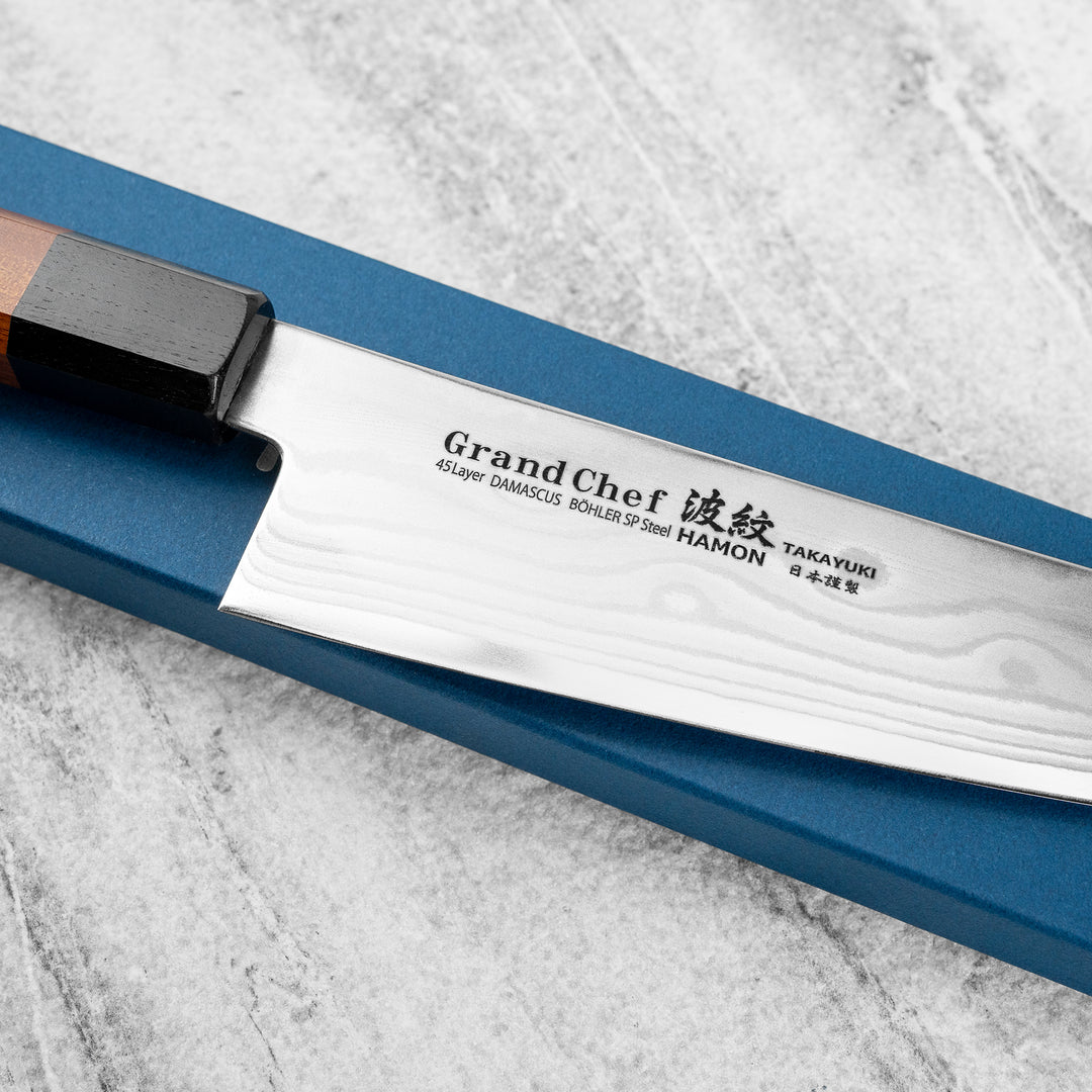 Gyuto 21 cm Sakai Takayuki GrandChef Damascus Bohler N685