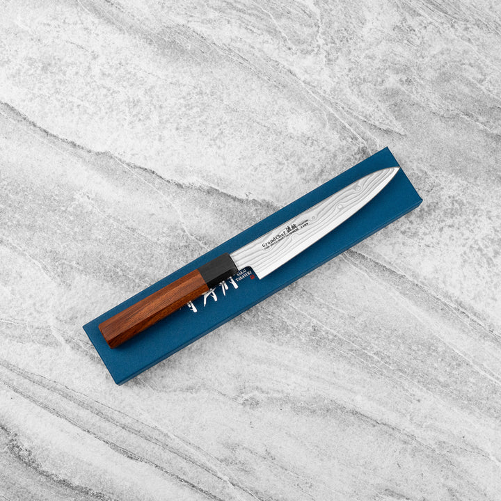 Petty 15 cm Sakai Takayuki GrandChef Damascus Bohler N685