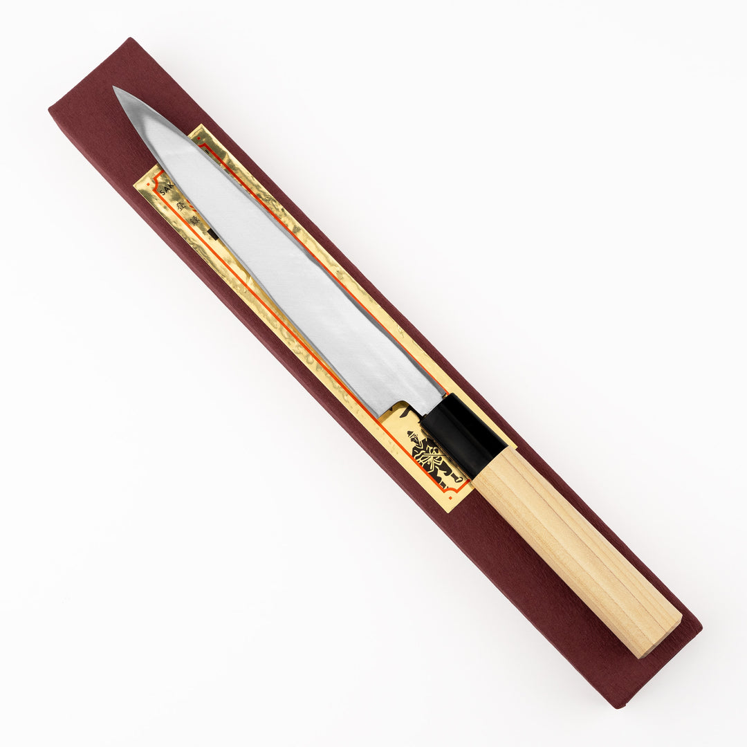 Fuguhiki 18 cm Sakai Takayuki Kasumi Shirogami#3/Iron
