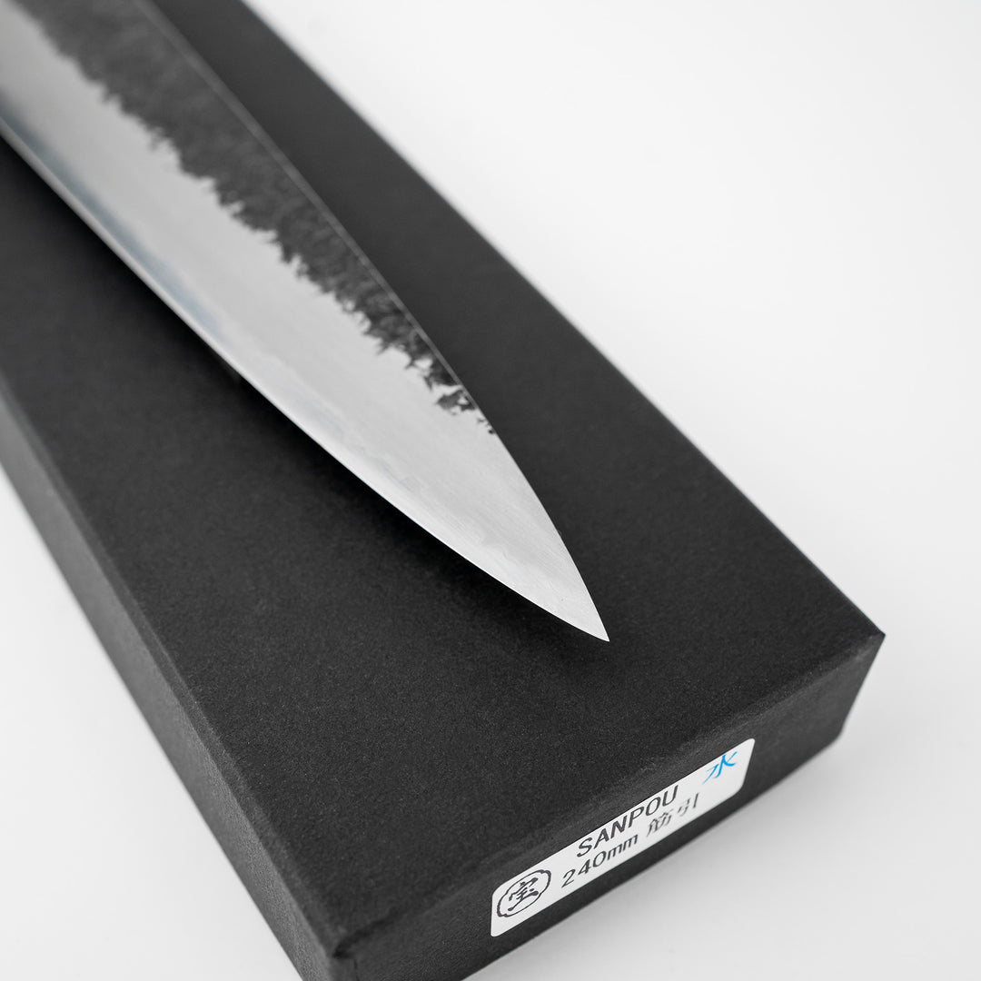 Sujihiki 24cm Sakai Takayuki Sanpou Mizu Shirogami#2/Iron