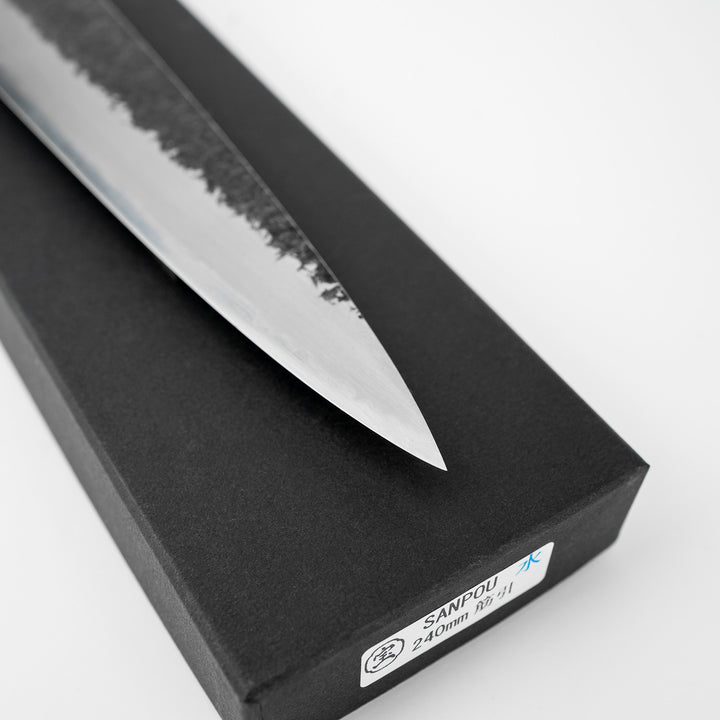 Sujihiki 24cm Sakai Takayuki Sanpou Mizu Shirogami#2/Iron