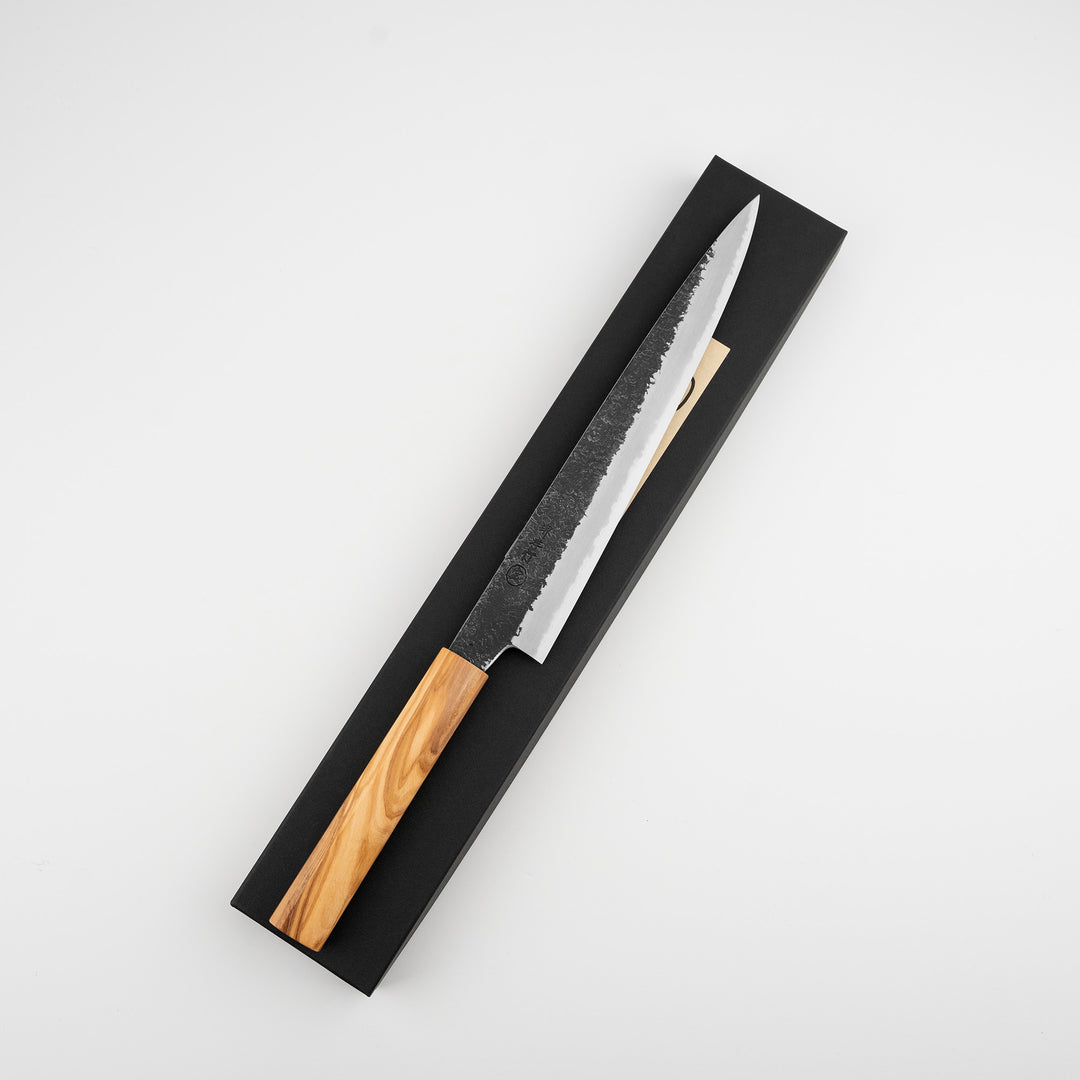 Sujihiki 24cm Sakai Takayuki Sanpou Mizu Shirogami#2/Iron