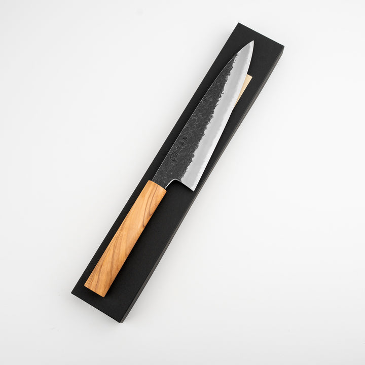 Gyuto 20 cm Sakai Takayuki Sanpou Mizu Shirogami#2/Iron