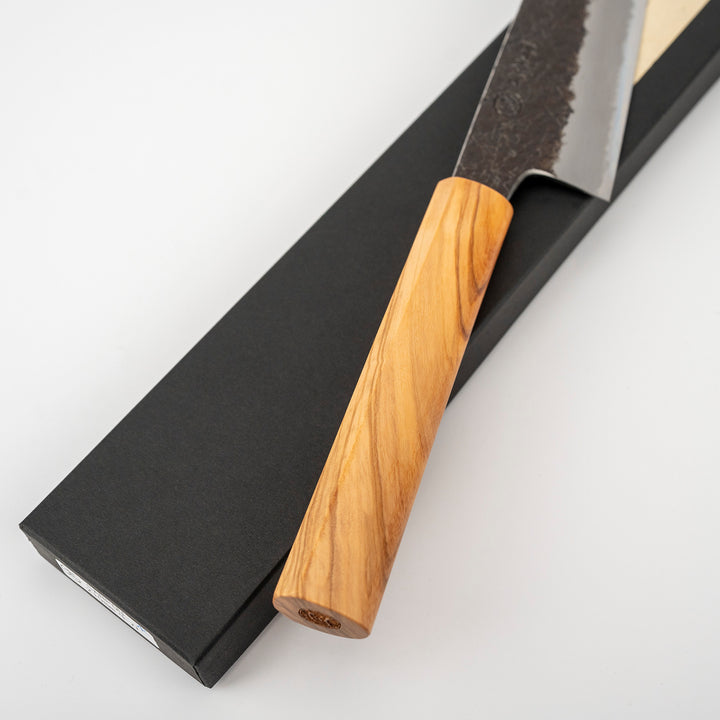 Gyuto 20 cm Sakai Takayuki Sanpou Mizu Shirogami#2/Iron