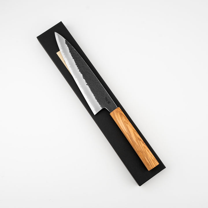 Gyuto 20 cm Sakai Takayuki Sanpou Mizu Shirogami#2/Iron